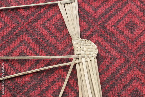 The process of making suket puppets, which are made from a type of grass called mendong