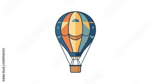 Tableau sur toile Colorful Hot Air Balloon Ride.