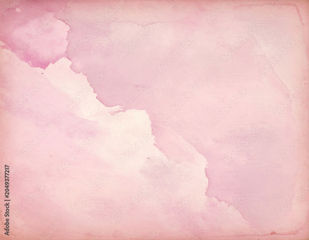Obraz premium ヴィンテージ風の淡いピンクの紙テクスチャ背景。レトロな質感のアンティークな背景素材。/Vintage pale pink paper texture background. Antique background material with a retro texture.