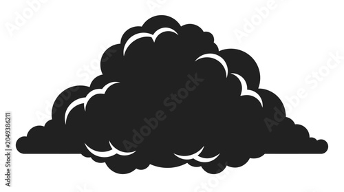 Photos Storm cloud silhouette over dark horizon dramatic black and white minimalist com