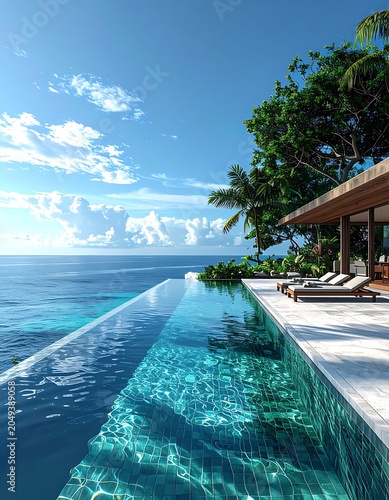 A serene infinity pool overlooking the ocean (159)