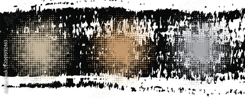 Bild auf Leinwand Dynamic abstract graphic design with a combination of contrasting colors and curved shapes and has a minimalist and modern style