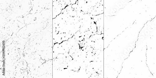 Schilderij op canvas Distressed grunge texture with scratches black and white pattern