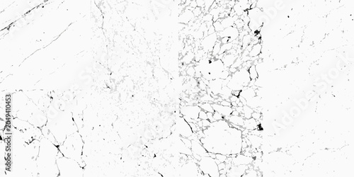 Foto Distressed marble texture with gray veins on a white background