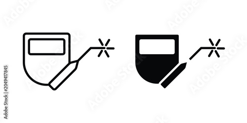 Canvastavla Welding icon set illustration. icon designs