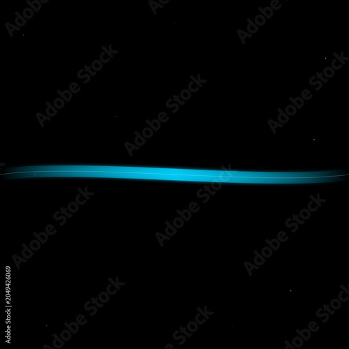 Fotografía Thin Blue Glow of Earth's Stratosphere Against Blackness of Space