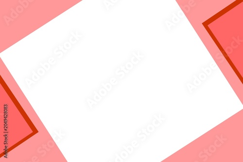 Abstract Geometric Pink Background with Large White Diagonal Shape for Minimalist Graphic Design
