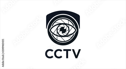 CCTV Security Camera Eye Logo Symbol.