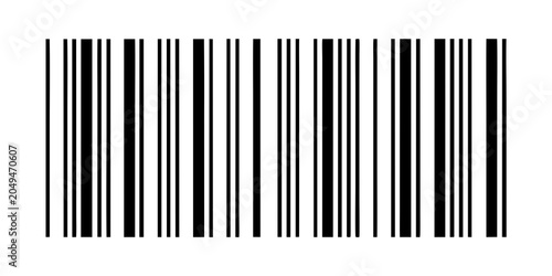 Cuadro en lienzo Standard One dimensional Barcode On White Background
