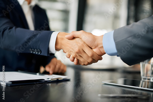 Tableau sur toile Business Partners Finalizing Successful Corporate Agreement Deal