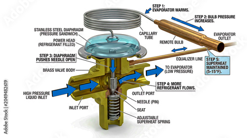 How a Thermal Expansion Valve Works