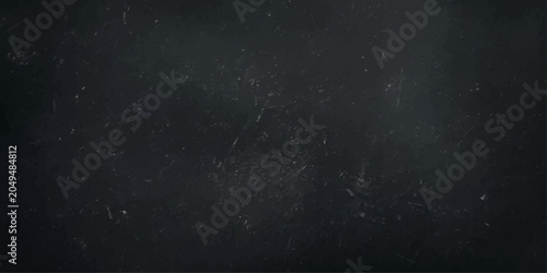 Tableau sur toile Dark, textured chalkboard with scattered chalk dust and faint scratches, offerin