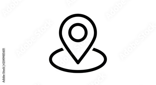 Obraz na plátně Location Pin Icon Symbol for Navigation and Destination.
