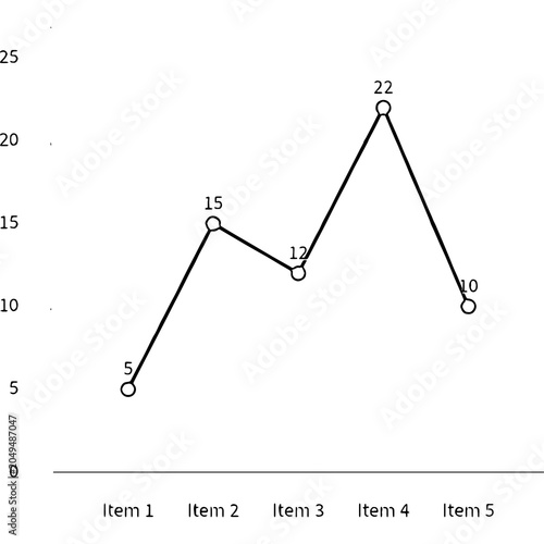 vector illustration of a bar chart