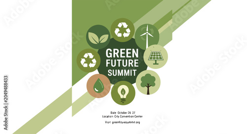 Green Future Summit eco-friendly event graphic