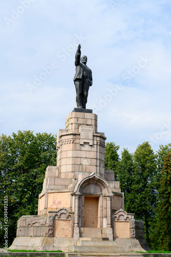 Картината върху платно Historical Lenin Monument in Kostroma, Russia