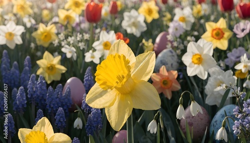daffodils in the garden