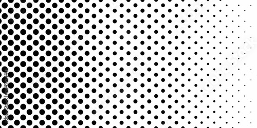 Tableau sur toile Polka dot pattern on a white background a halftone graphic design