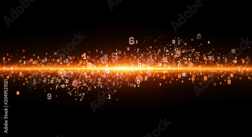 Cuadro en lienzo abstract background with red lights