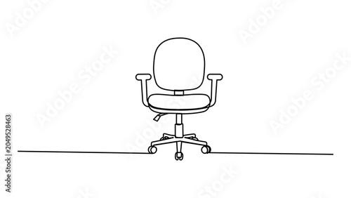 Photos Office chair on white background