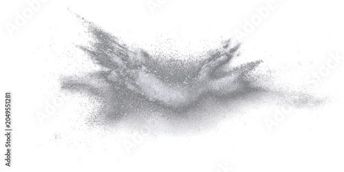 Foto Abstract depiction of a bird formed from swirling particles, suggesting movement and transformation