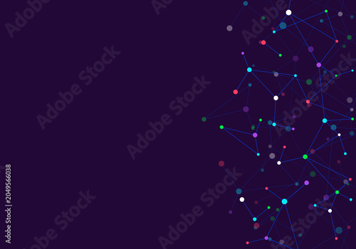Molecular structure and genetic engineering, molecules DNA, neural network, scientific research. Abstract background for innovation technology, science, healthcare, and medicine