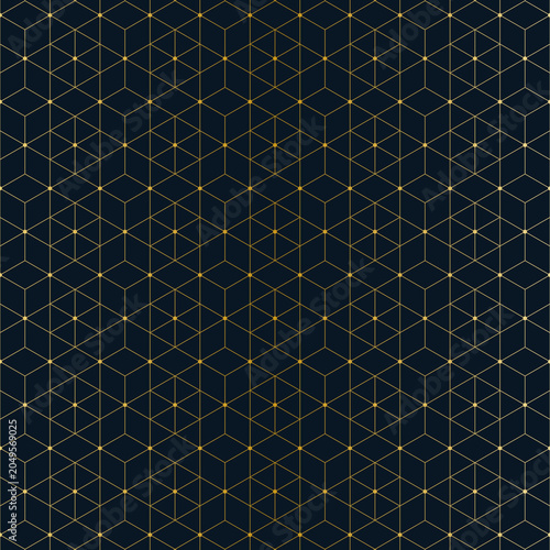 Abstract seamless pattern with a geometric background of polygonal lines. Stylish texture