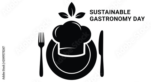 Konstfotografi Sustainable gastronomy day logo