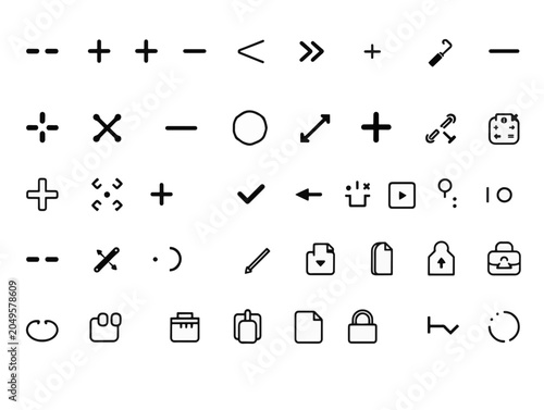 set of vector icons