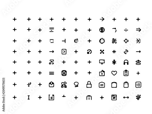 set of icons