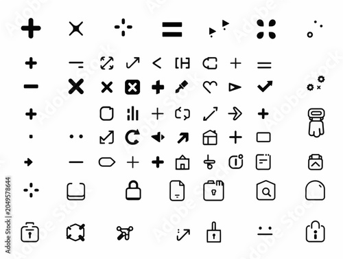 set of icons