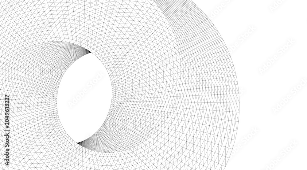Obraz premium Architectural drawing. Geometric background 3d