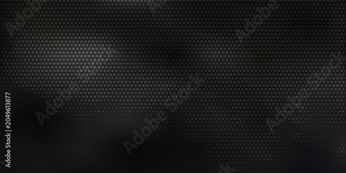 Abstract dark gray and black background with a subtle halftone dot pattern and soft light gradients.