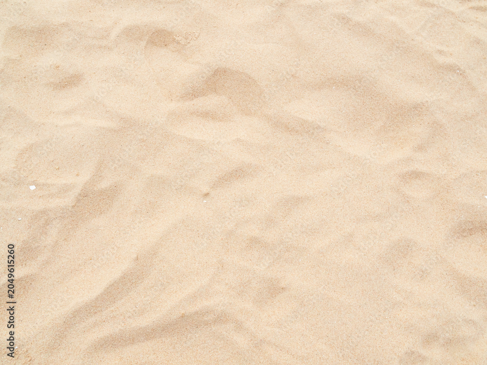 Obraz premium Sand nature travel background, beach close up texture summer desert zen garden coast ocean for vacation, hot tropical scene nature, holiday dune pile dry brown heap