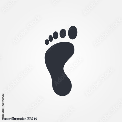human footprint icon symbol illustration vector eps10 logo template design pattern seamless bright minimal design flat design realistic style simple design modern design