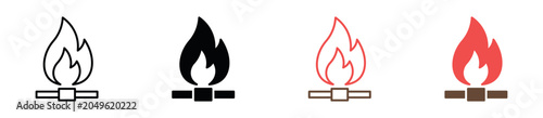 Photos Fire Burner Icon Collection