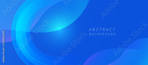 Elegant futuristic background with vibrant blue gradient curves, luminous effects, and smooth flowing shapes.