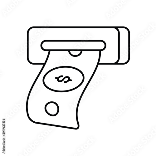 Withdrawal icon clean and modern vector illustration