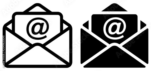 Bild auf Leinwand email mail contact message icon