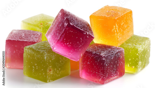Fruit jelly cubes