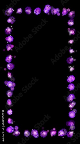 Motion graphic background Flowers 