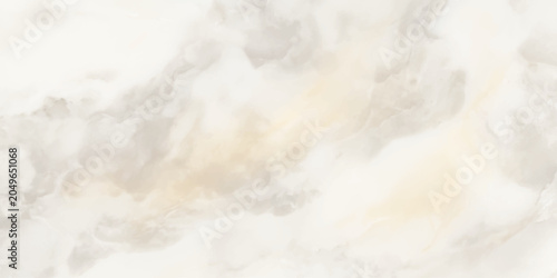 Canvastavla White cream marble background with warm golden patch and gray cloud veining for