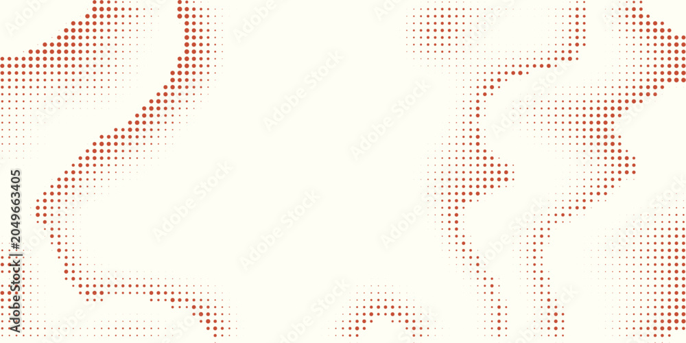 Fototapeta premium Abstract Diagonal Dotted Pattern in Warm Tones of Orange and Brown