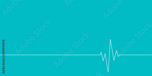 Photography medical heart beat cardiograph background with text space vector Flat Ilustratio
