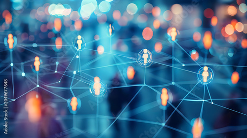 Dynamic social media connection background representing modern technology communication business collaboration pictures