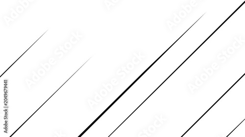 Modern motion graphic featuring thin diagonal black lines moving across a clean white background.