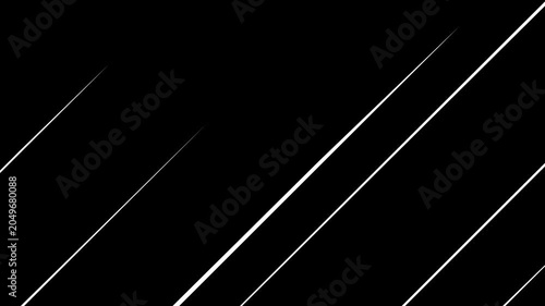 High-contrast animated background featuring bright diagonal lines moving across a black surface.
