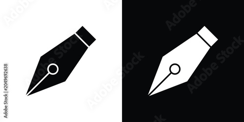 Canvastavla Pen nib icon clipart for apps and web
