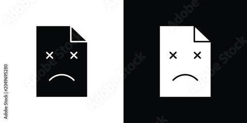 Cuadro en lienzo Broken Image icon clipart for apps and web