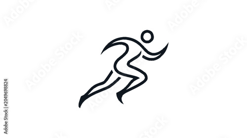 A person runs swiftly across the landscape with arms outstretched.